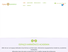 Tablet Screenshot of espacoharmonico.com.br